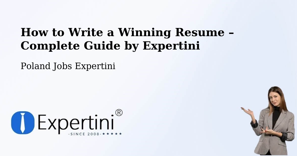 Resume Writing Guide for Job Seekers – Husów - Husów, Poland Jobs Expertini